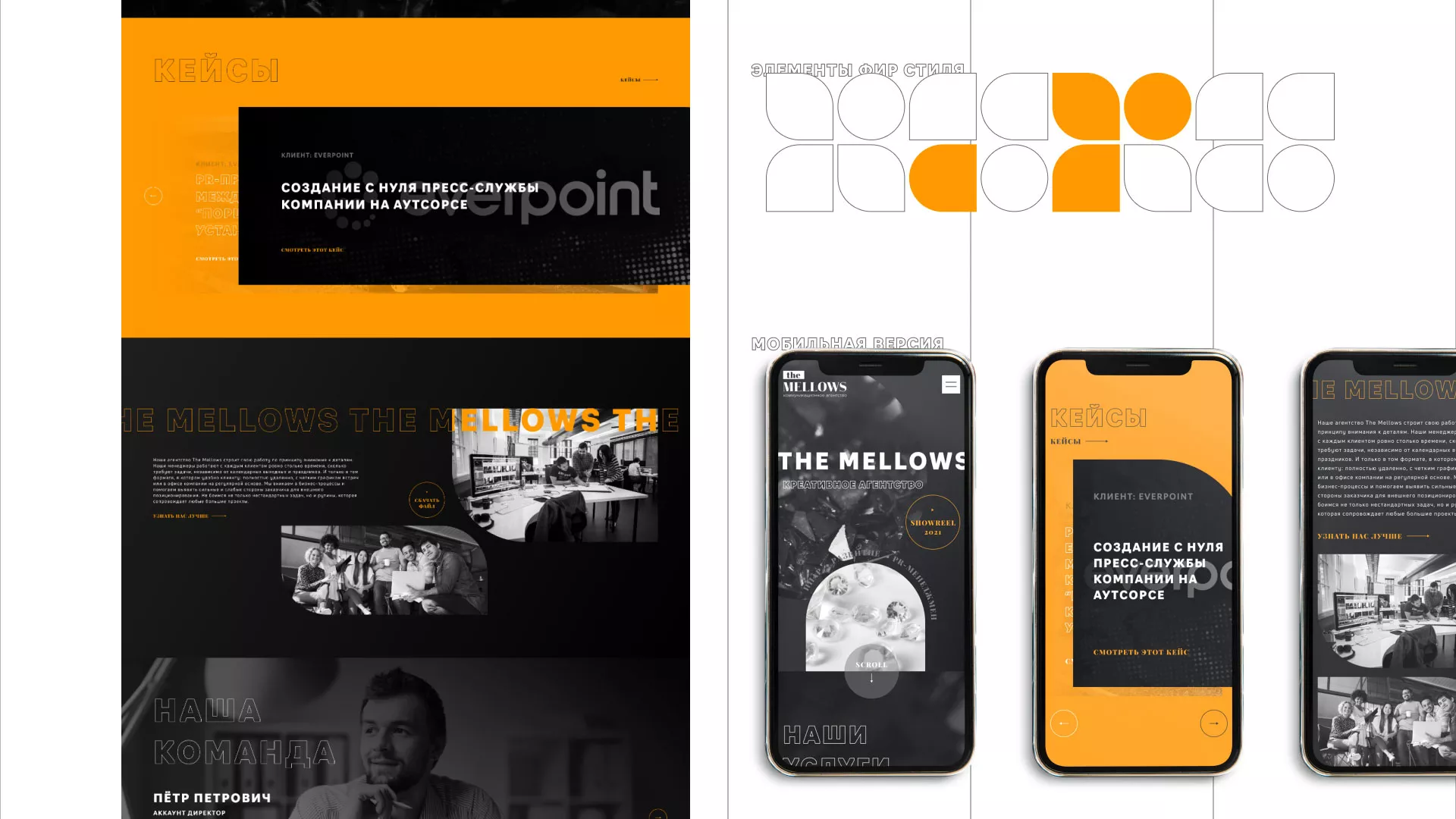 Разработка сайта креативного агентства «The Mellows» в Калуге