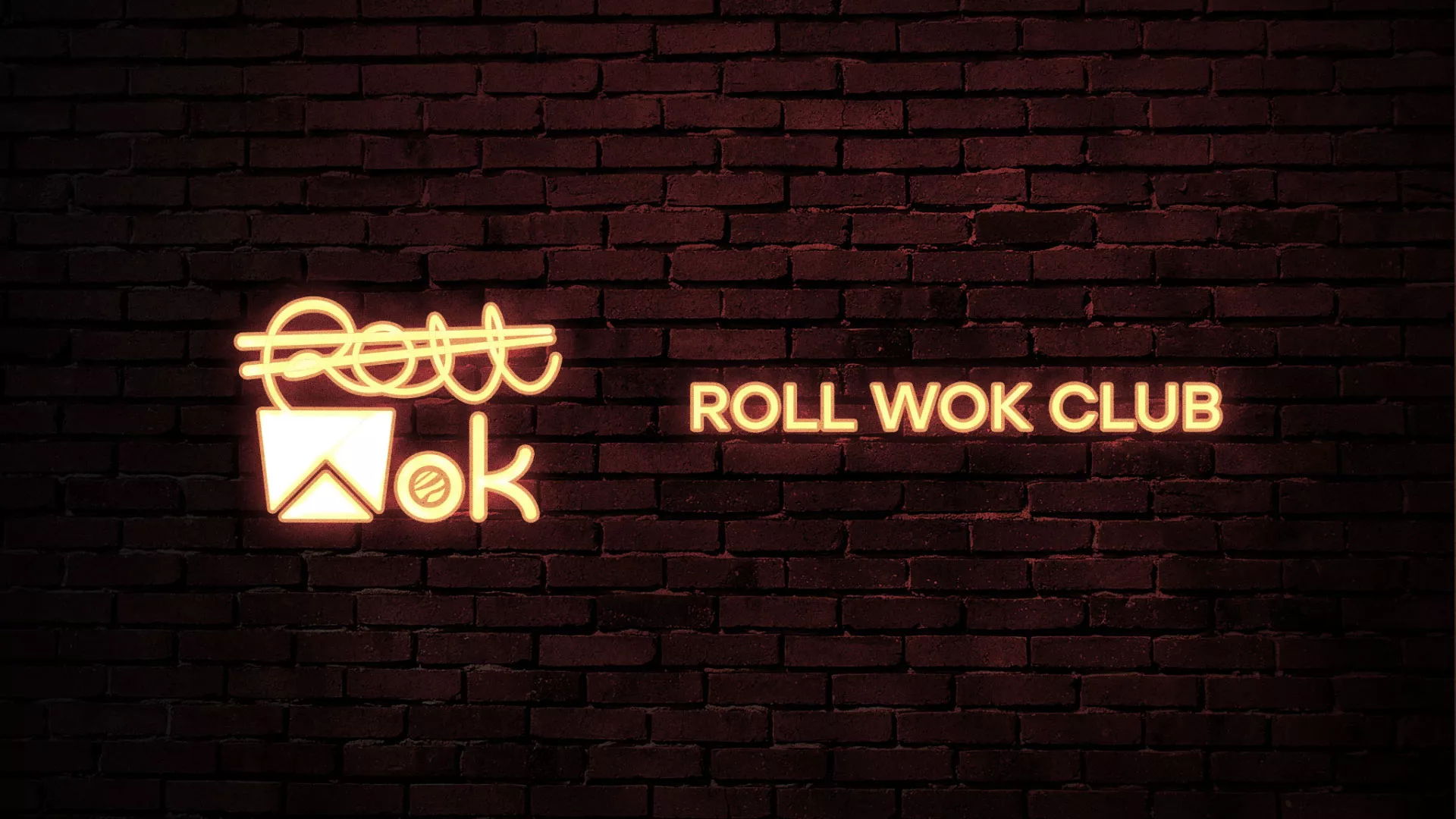 Разработка логотипа суши-бара «Roll Wok Club» в Калуге