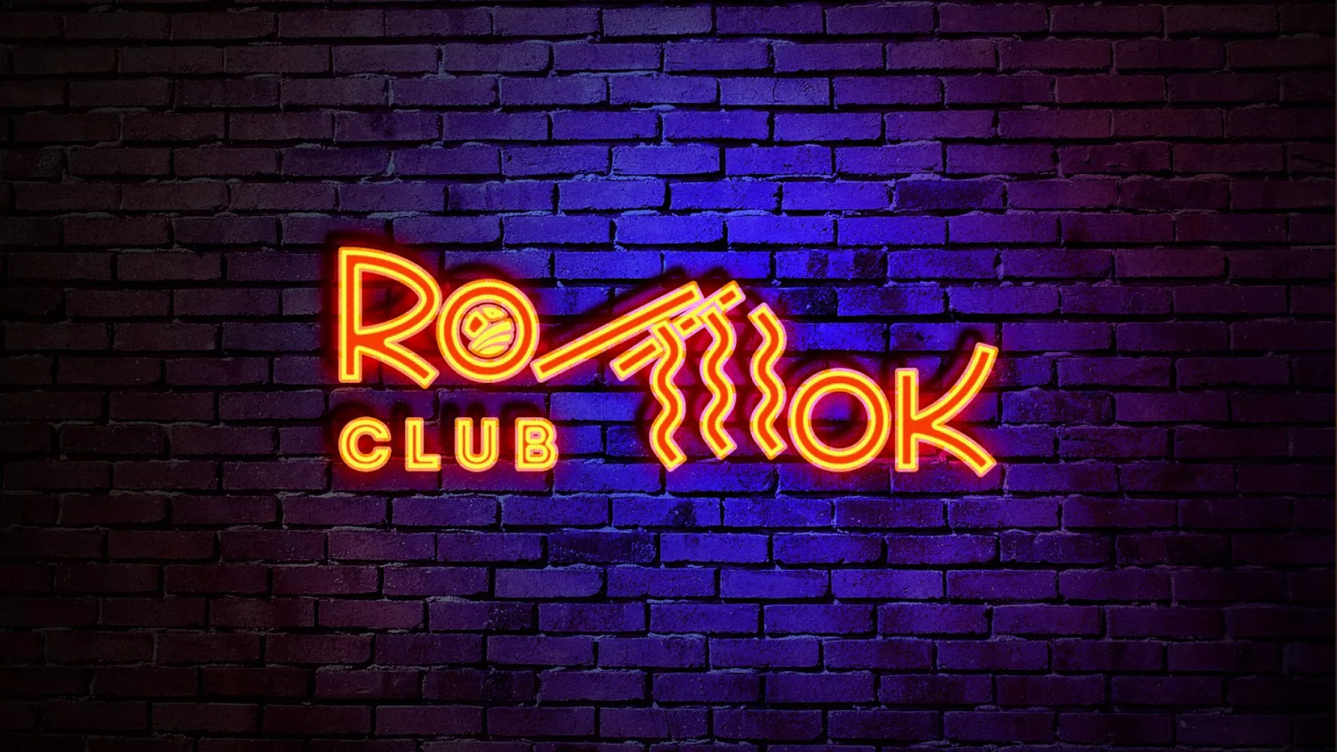 Разработка интерьерной вывески суши-бара «Roll Wok Club» в Калуге